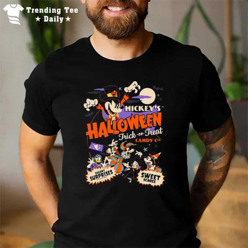 Mickey's Halloween'trick Or Treat Candy Sweet Scares T-Shirt