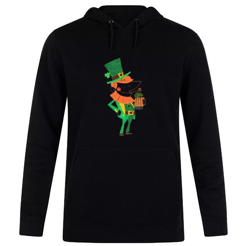 Mid Century Leprechaun Patrick's Day Hoodie