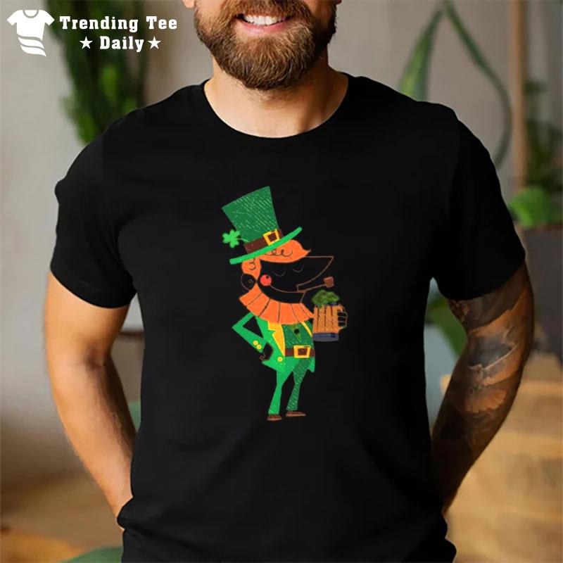 Mid Century Leprechaun Patrick's Day T-Shirt