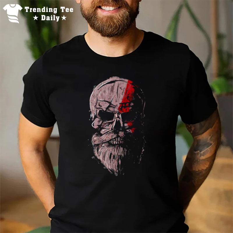 Midgard Spartan God Of War Ragnarok Skull T-Shirt