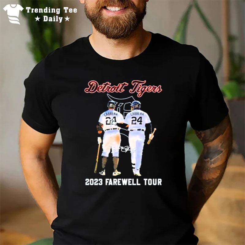 Miguel Cabrera #24 Detroit Tigers 2023 Farewell Tour Sign’ture T-Shirt