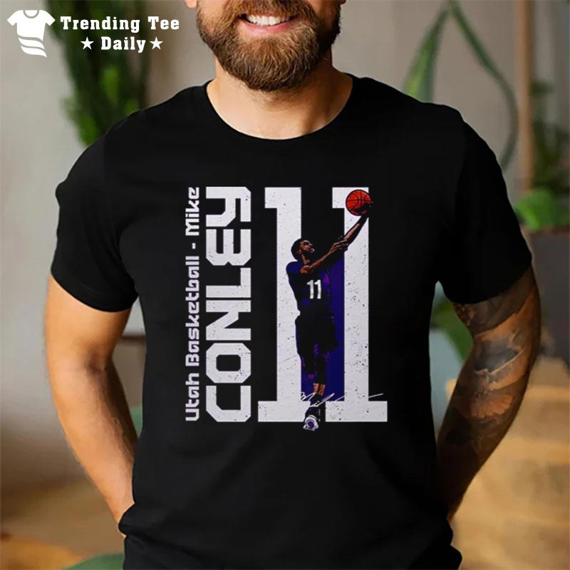 Mike Conley Utah Vertical Sign'ture T-Shirt