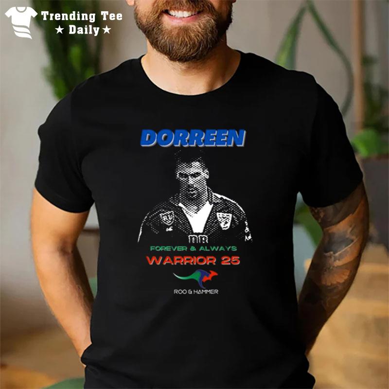 Mike Dorreen Rugby Warrior 25 Halftone Heroes T-Shirt