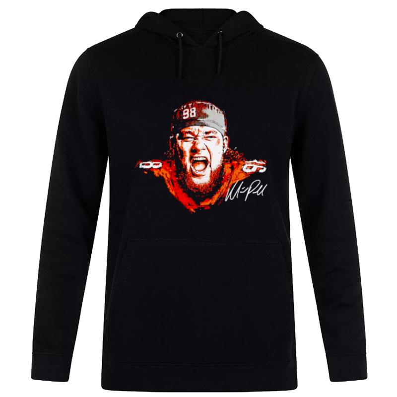 Mike Purcell Denver Broncos PortraIt'sign'ture Hoodie