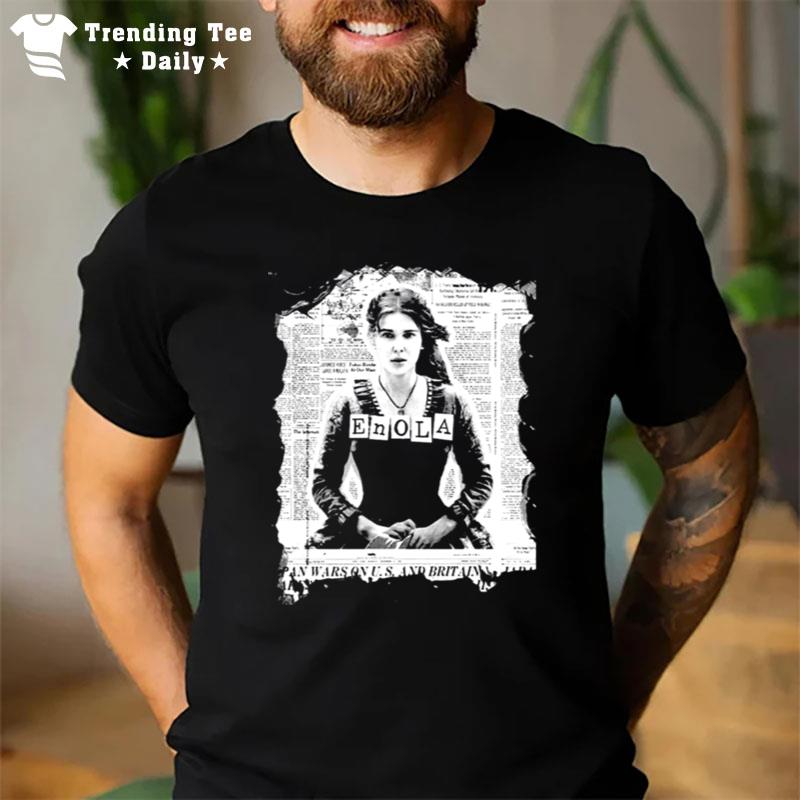 Millie Bobby Brown Enola Holmes Newspaper T-Shirt