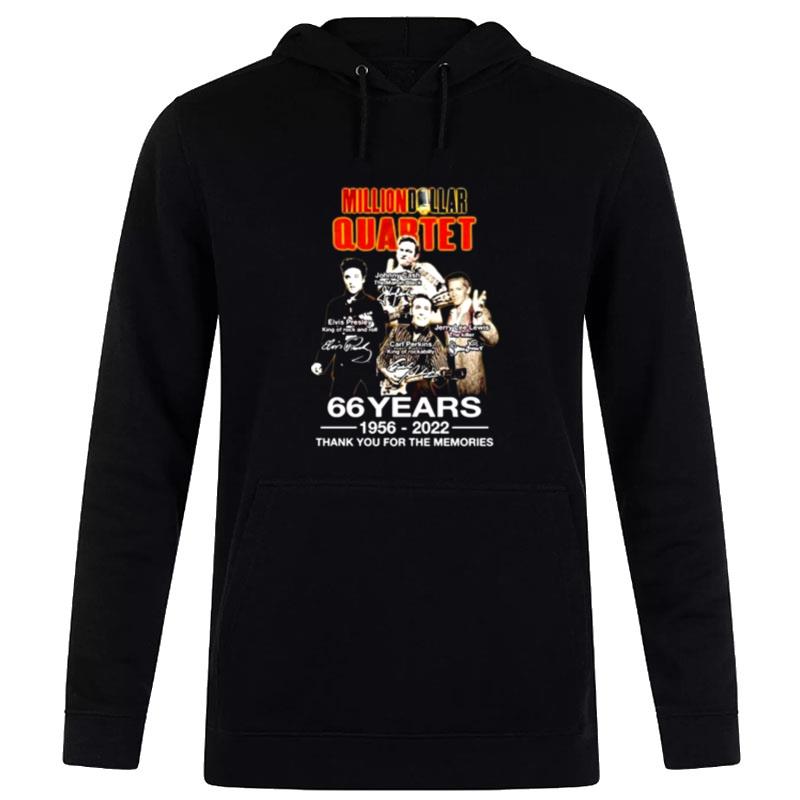 Million Dollar Quartet 66 Years Of 1956 - 2022 Thank You For The Memories Hoodie