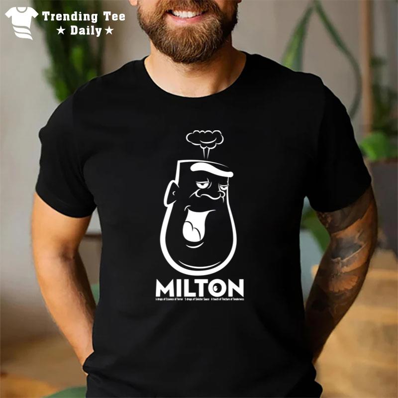 Milton'the Mon'ter Dark Background T-Shirt