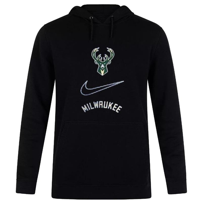 Milwaukee Bucks Nike 2022 23 City Edition Courtside Max90 Vintage Wash Hoodie