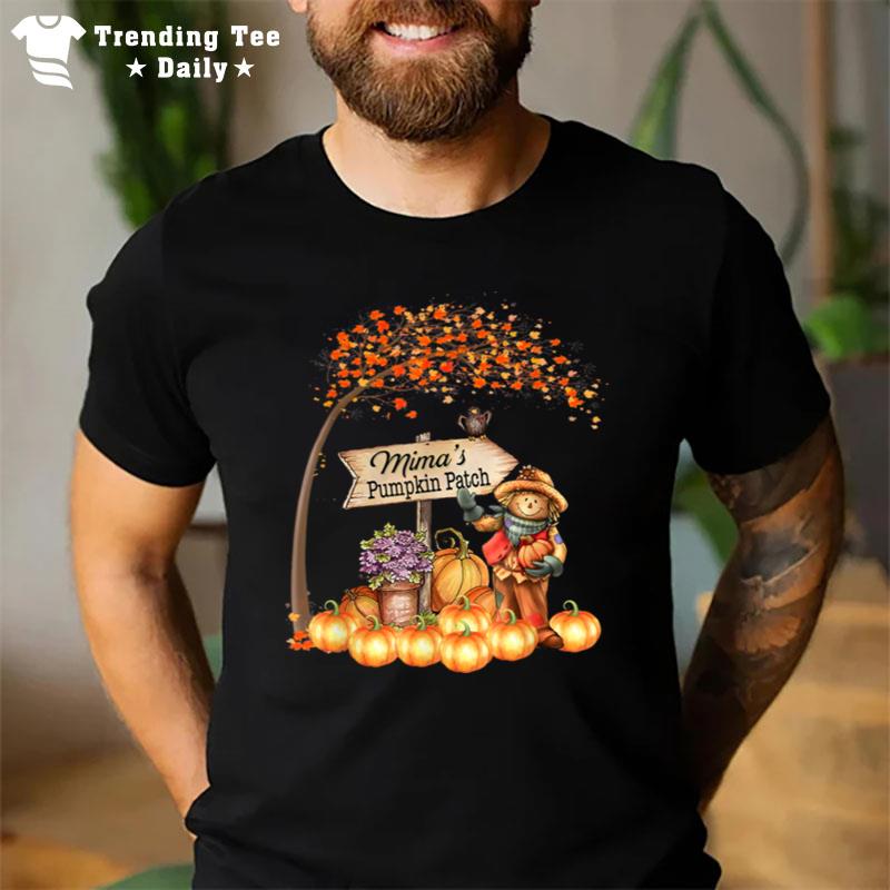 Mima's Pumpkin Patch Fall Halloween Grandma Family T-Shirt