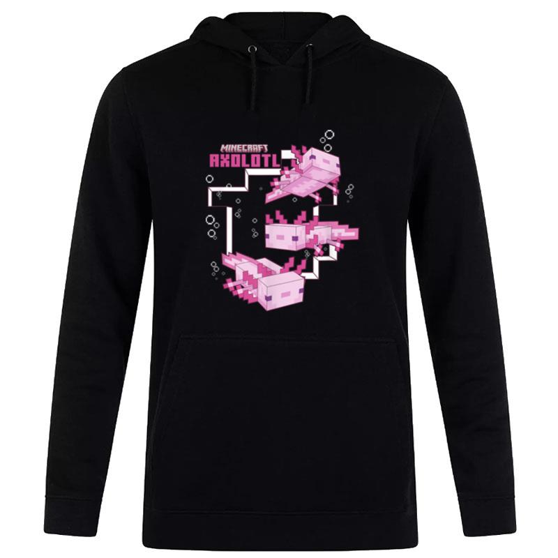 Minecraft Pink Axolotl Pond Hoodie