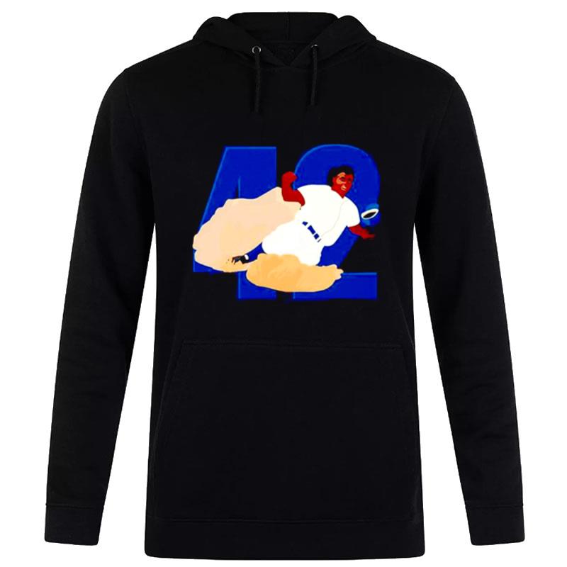 Minimalist Art Of Jackie Robinson 42 Hoodie