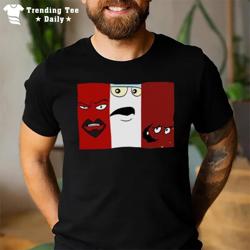 Minimalist Meatwad Master Shake Frylock Aqua Teen Hunger Force T-Shirt