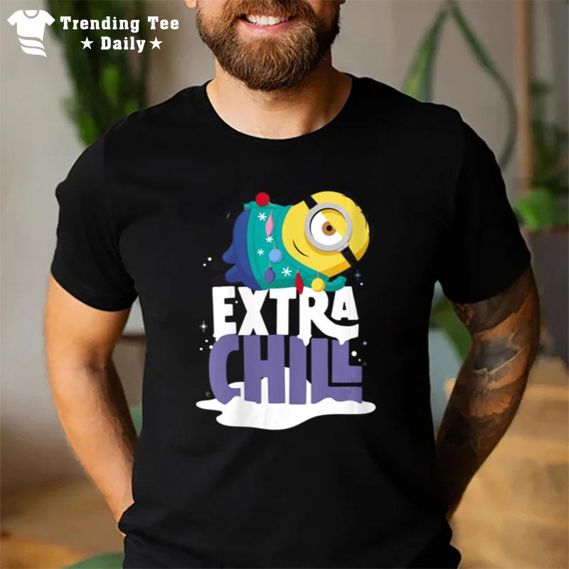 Minions Christmas Dave Extra Chill Snow T-Shirt