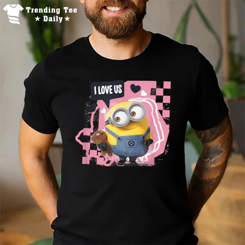 Minions Valentine's Day I Love Us Bob Teddy Bear T-Shirt