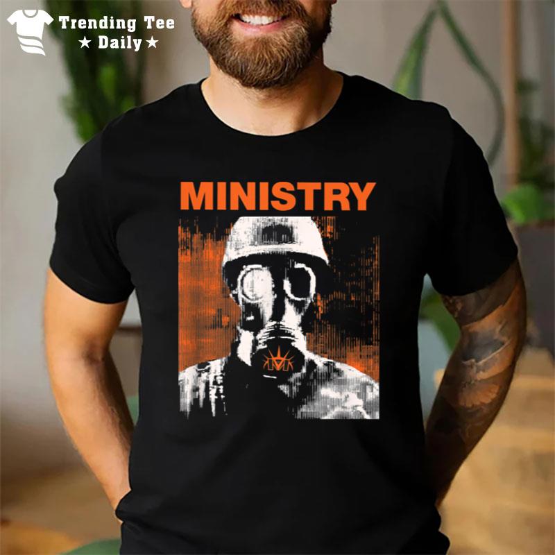 Ministry - Orange Gas Mask T-Shirt