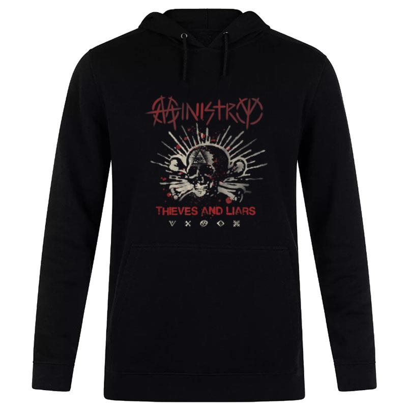 Ministry - ThI'ves And Liars Skull And Symbols Hoodie