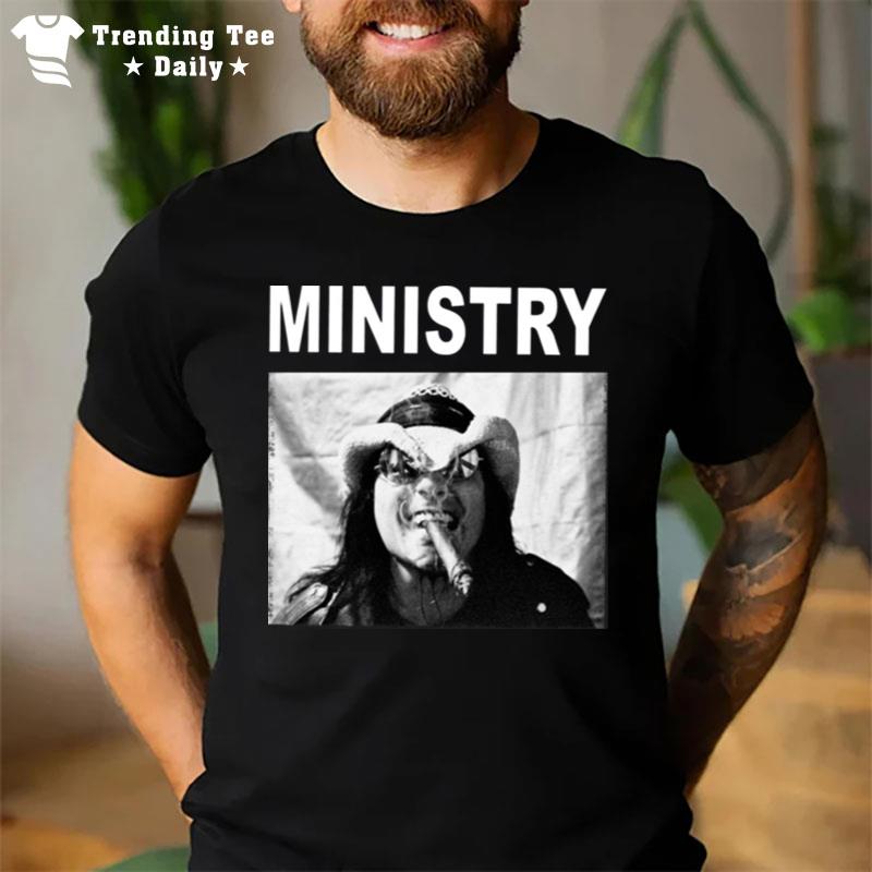 Ministry Band On Black T-Shirt