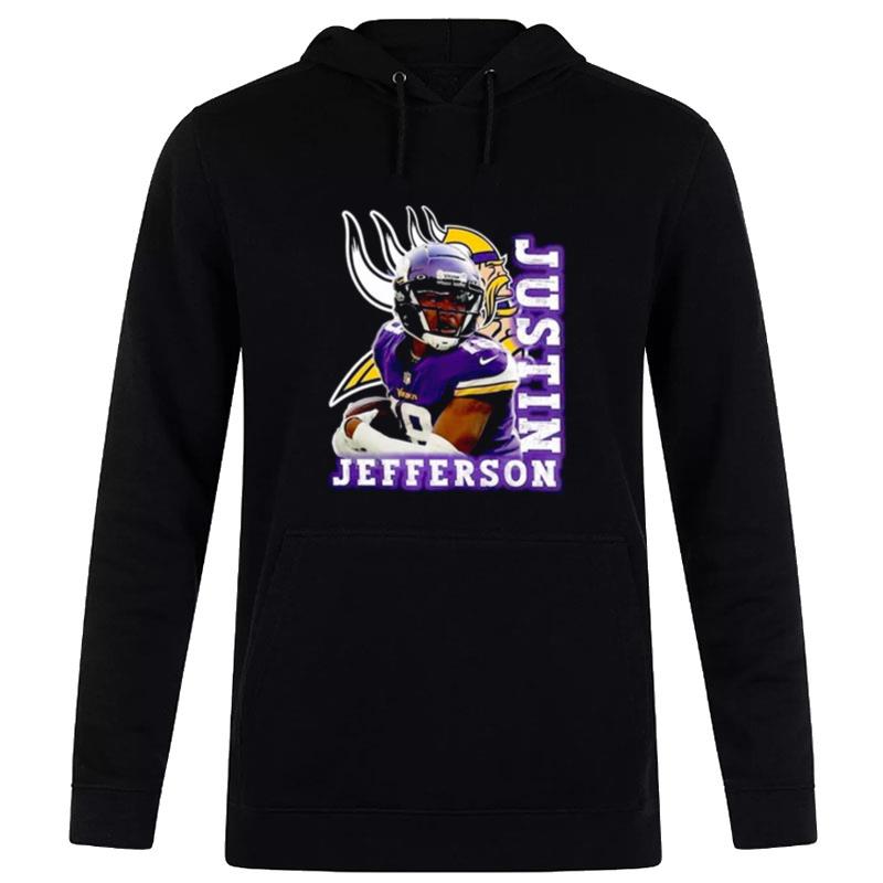 Minnesota Football Justin Jefferson Vintage Bootleg Hoodie