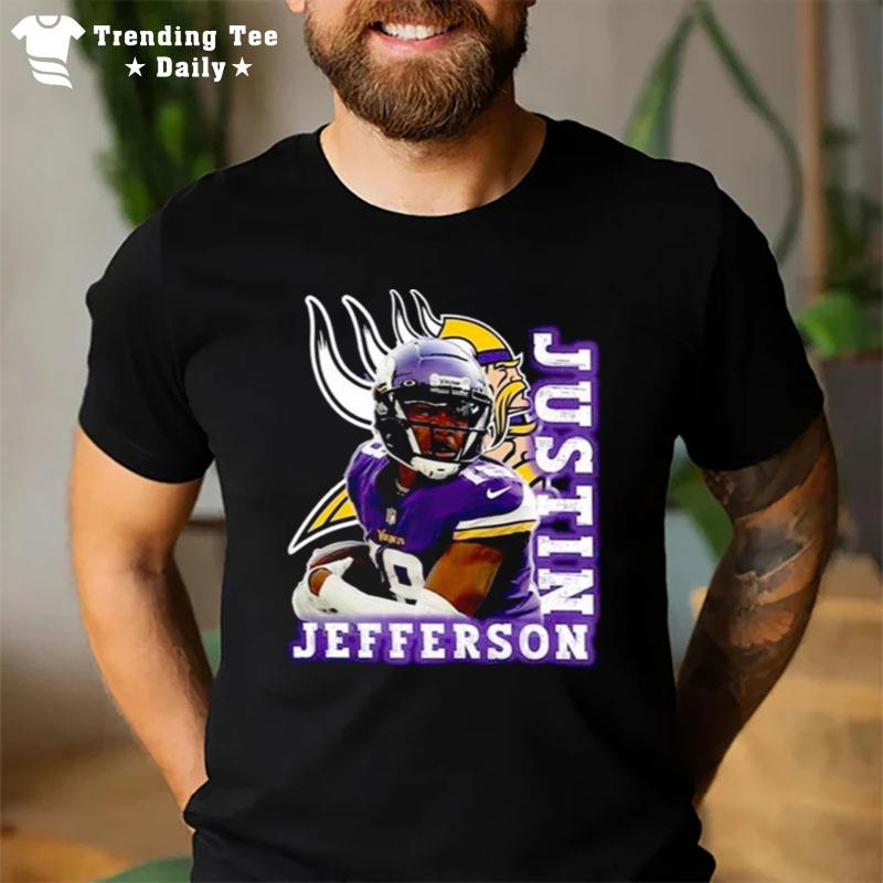 Minnesota Football Justin Jefferson Vintage Bootleg T-Shirt