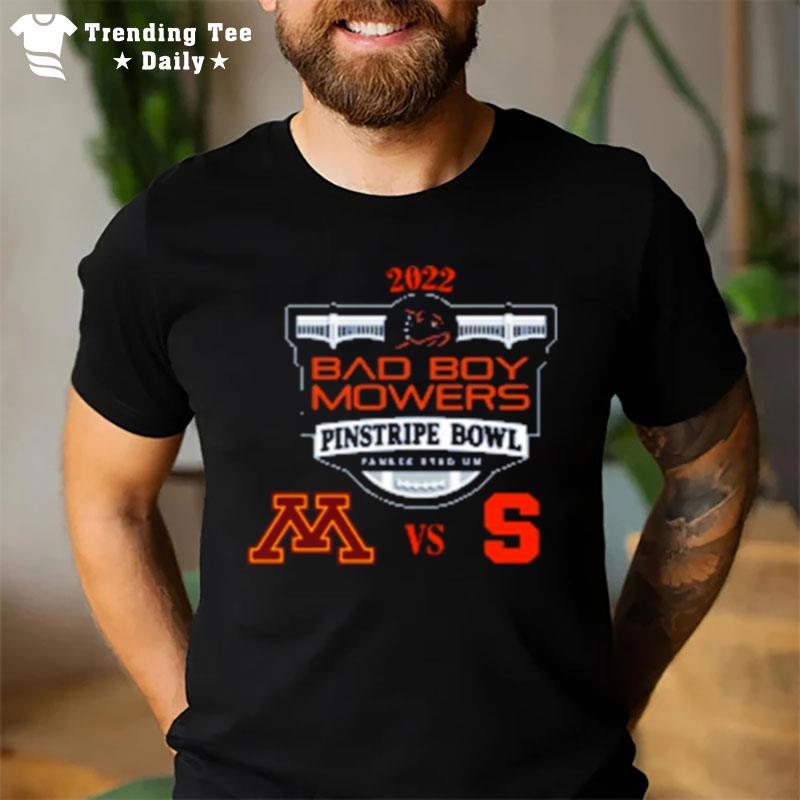 Minnesota Golden Vs Syracuse Football 2022 Pin'tripe Bowl T-Shirt