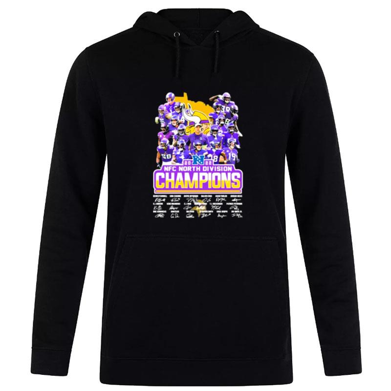 Minnesota Vikings 2022 Nfc North Division Champions Sign'tures Hoodie