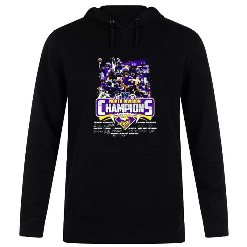 Minnesota Vikings 2022 North Division Champions Sign'tures Hoodie