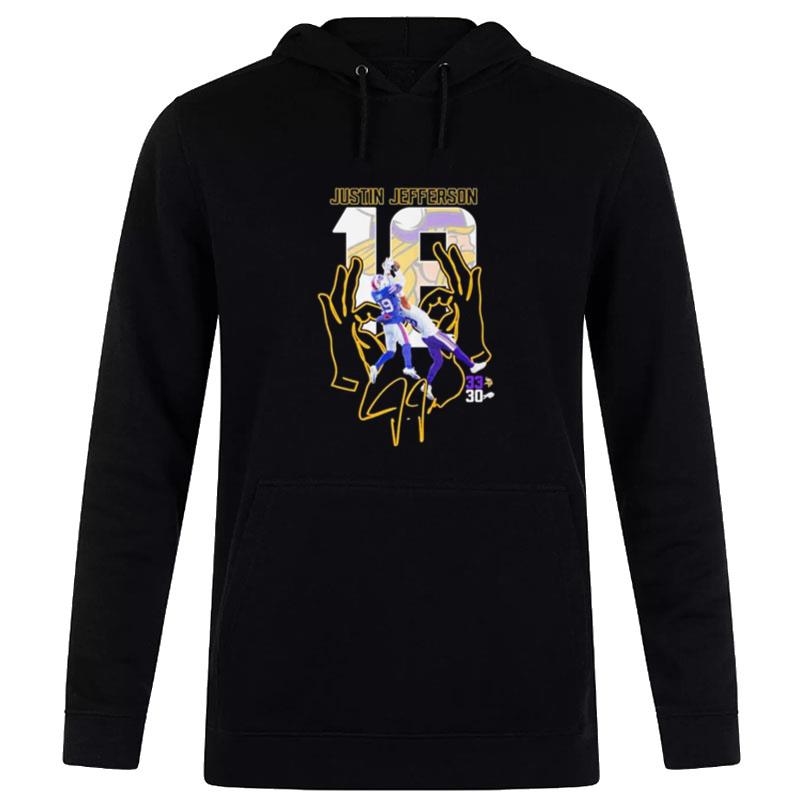 Minnesota Vikings And Buffalo Bills Justin Jefferson 33 30 Hoodie