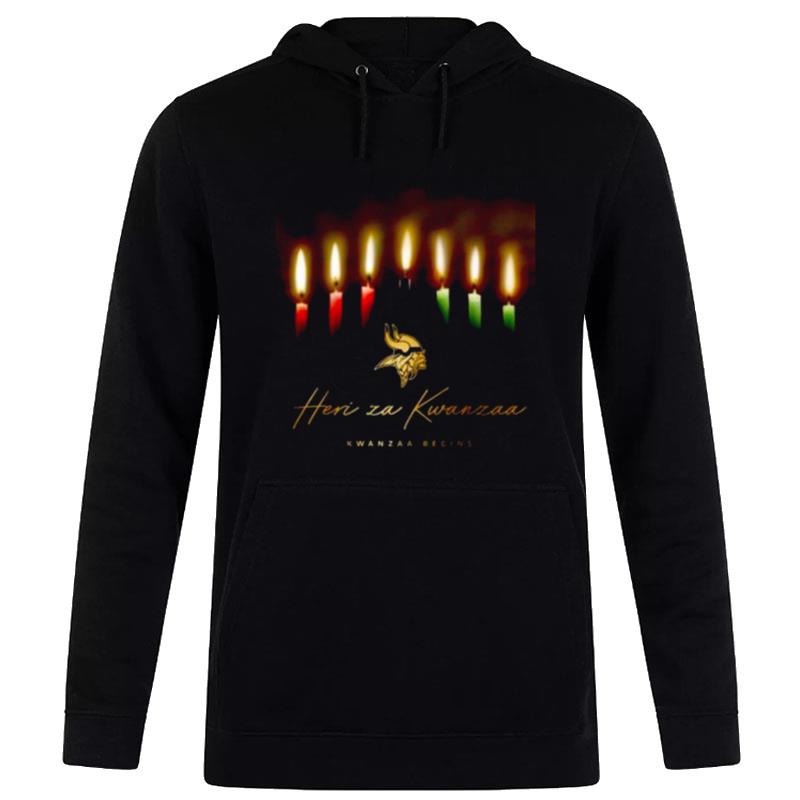 Minnesota Vikings Heri Za Kwanzaa Begins Hoodie