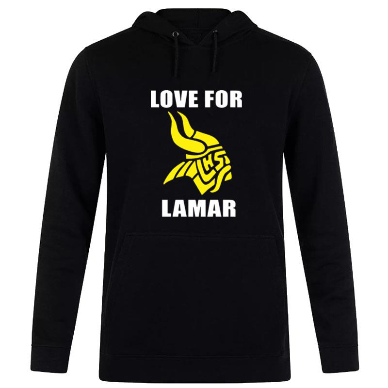Minnesota Vikings Logo Love For Lamar Hoodie