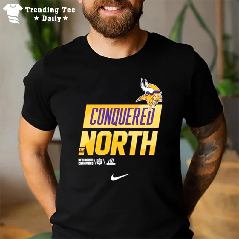 Minnesota Vikings Nike Conquered The North 2022 Nfc North Division Champions T-Shirt