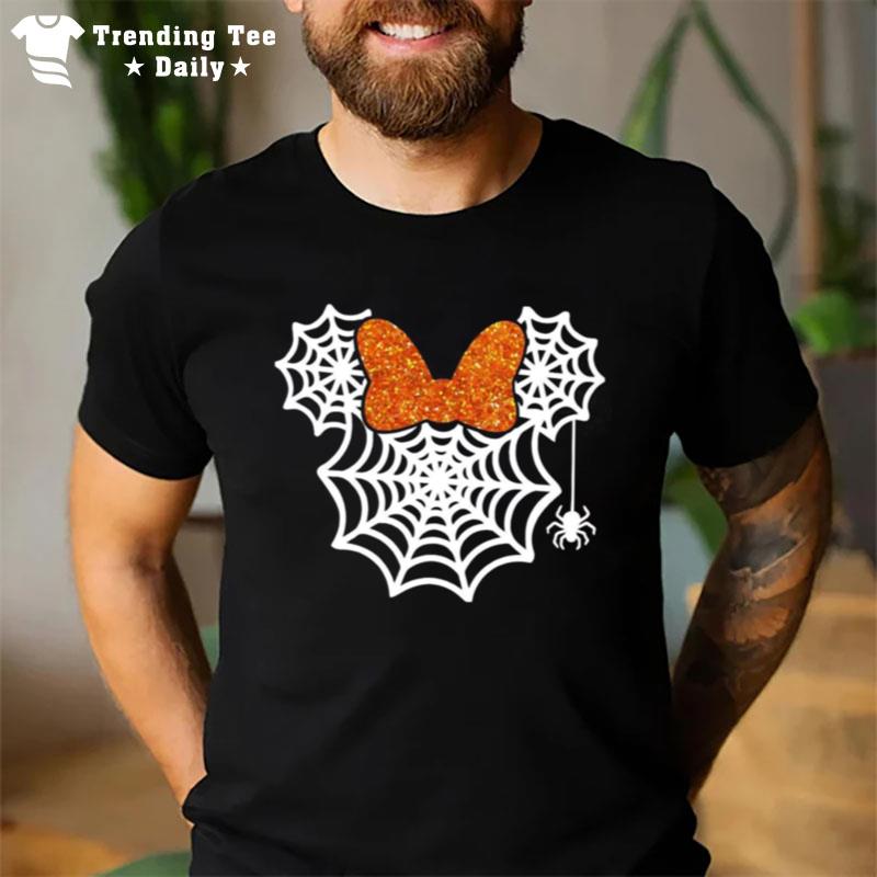 Minnie Mouse Spider Web Matching Minnie Mouse Trick Or Treat Disney Halloween T-Shirt