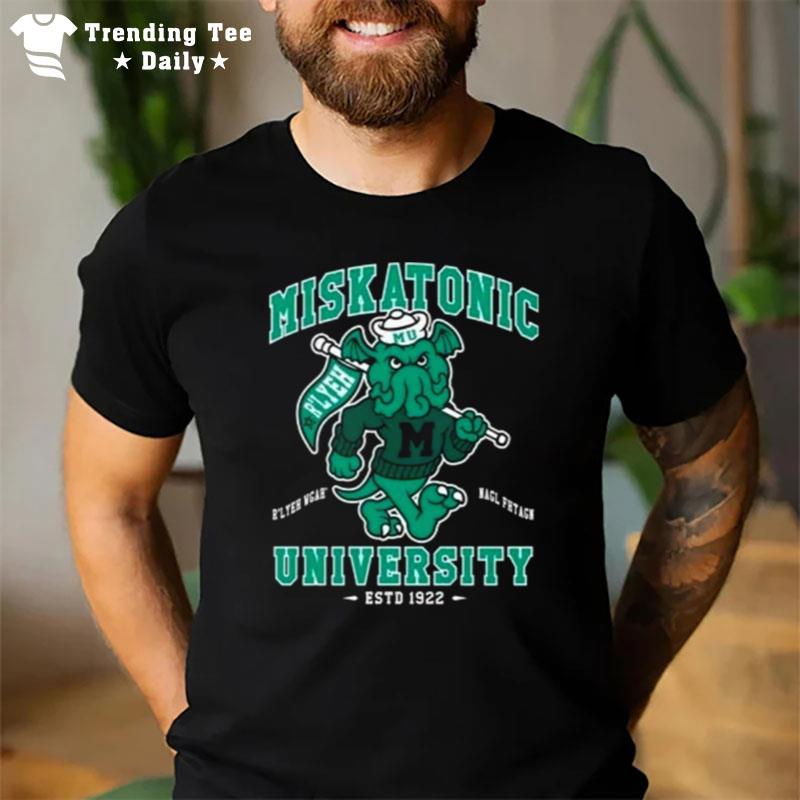 Miskatonic University Cthulhu Creepy Cute Love Craf Spooky Mon'ter Goth Cartoon Cthulhu T-Shirt