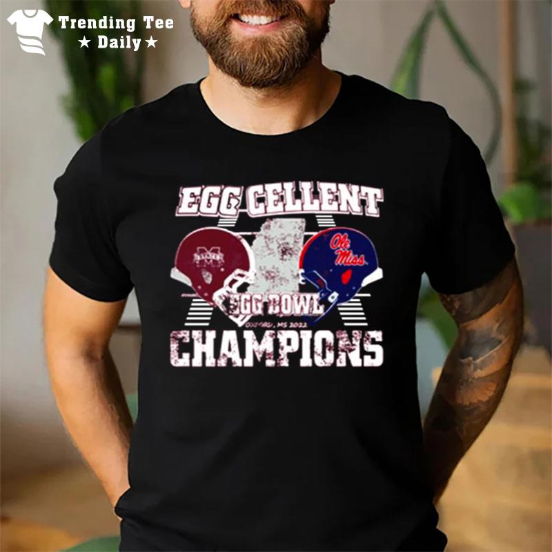 Mississippi State Bulldogs 2022 Egg Cellent Egg Bowl Champions T-Shirt