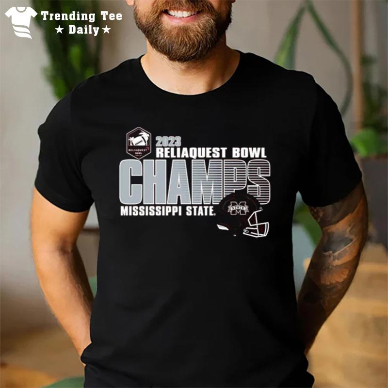 Mississippi State Bulldogs 2023 Reliaquest Bowl Champions T-Shirt