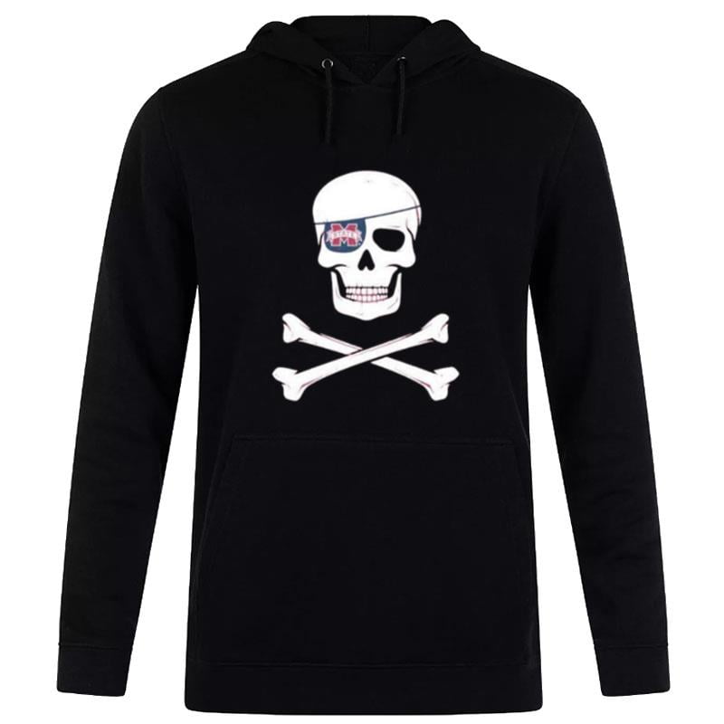 Mississippi State Bulldogs Skull And Crossbones Hoodie