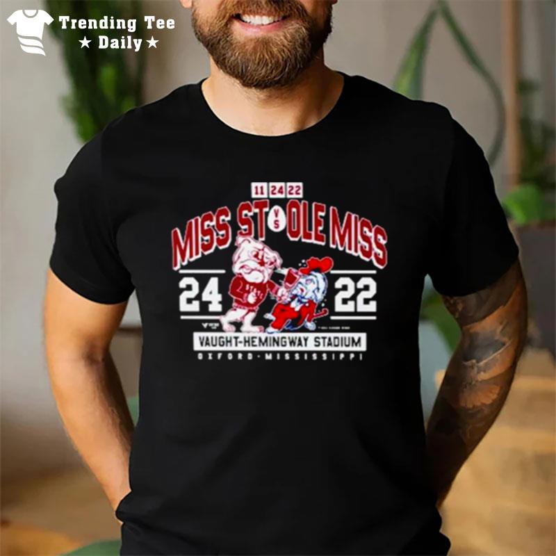 Mississippi State Bulldogs Vs Ole Miss Rebels Vaught Hemingway StadI'm 2022 T-Shirt