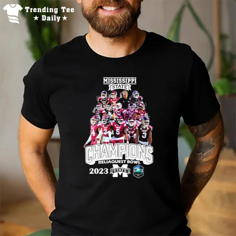 Mississippi State Football 2023 Reliaquest Bowl Champion T-Shirt