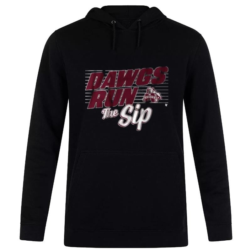 Mississippi State Football Dawgs Run'the Sip Hoodie