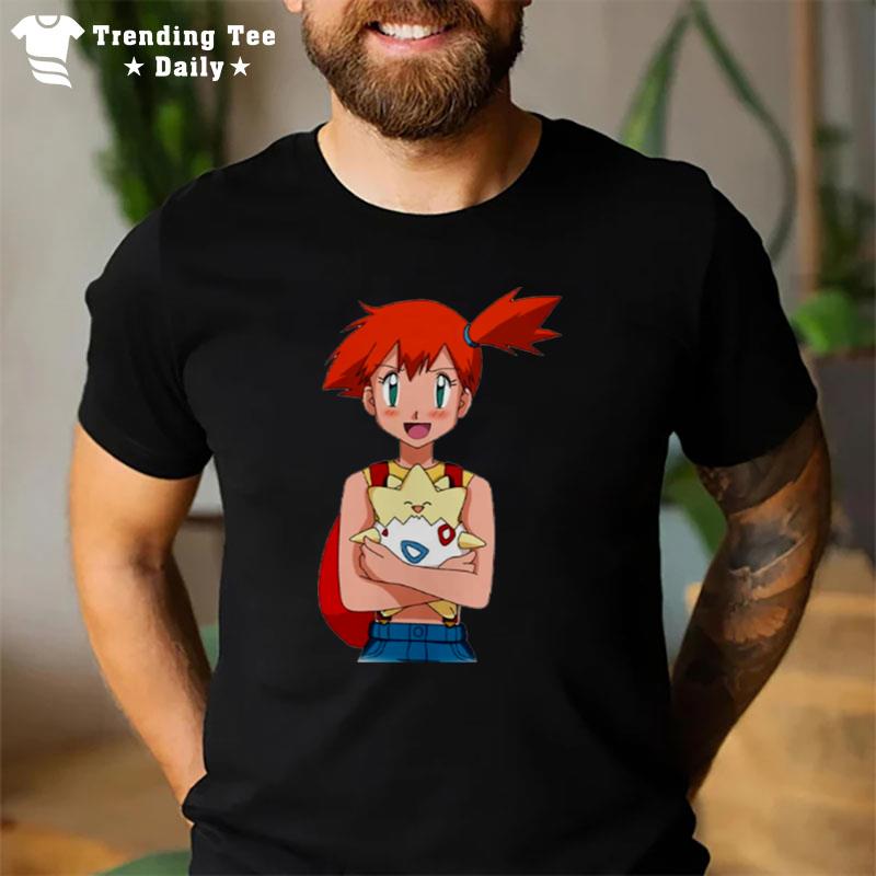 Misty Holding Togepi Pokemon T-Shirt