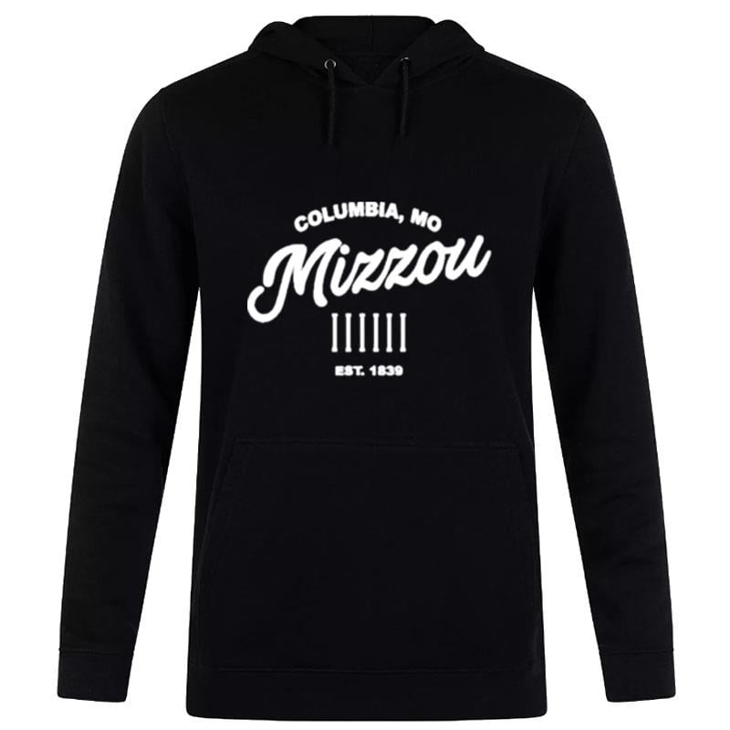 Mizzou Tigers Mizzou Script Columns Grey Hoodie