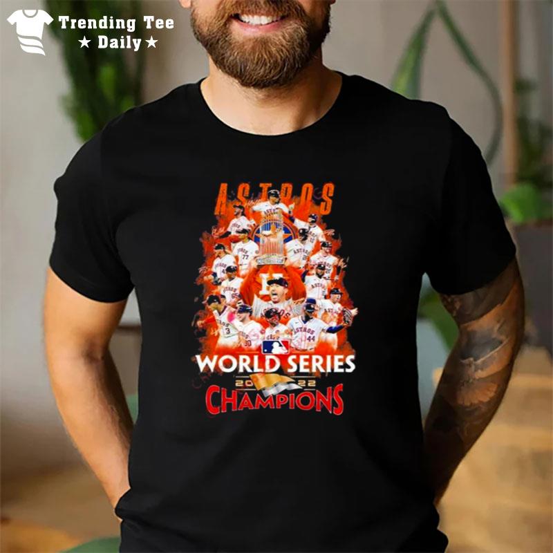 Mlb Astros Team 2022 World Series Champions Sign'tures T-Shirt