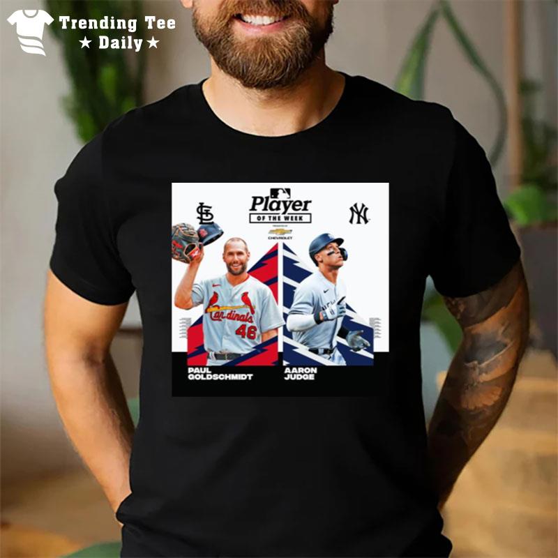 Mlb Paul Goldschmidt And Aaron Judge Player Of The Week T-Shirt