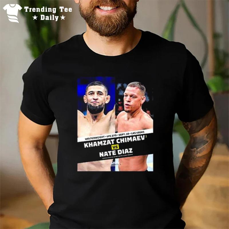 Mma Fighting Welterweight Ufc 279 Khamzat Chimaev Vs n'te Diaz T-Shirt