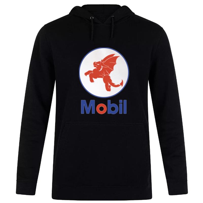 Mobil Red Dragon Parody New Logo Hoodie