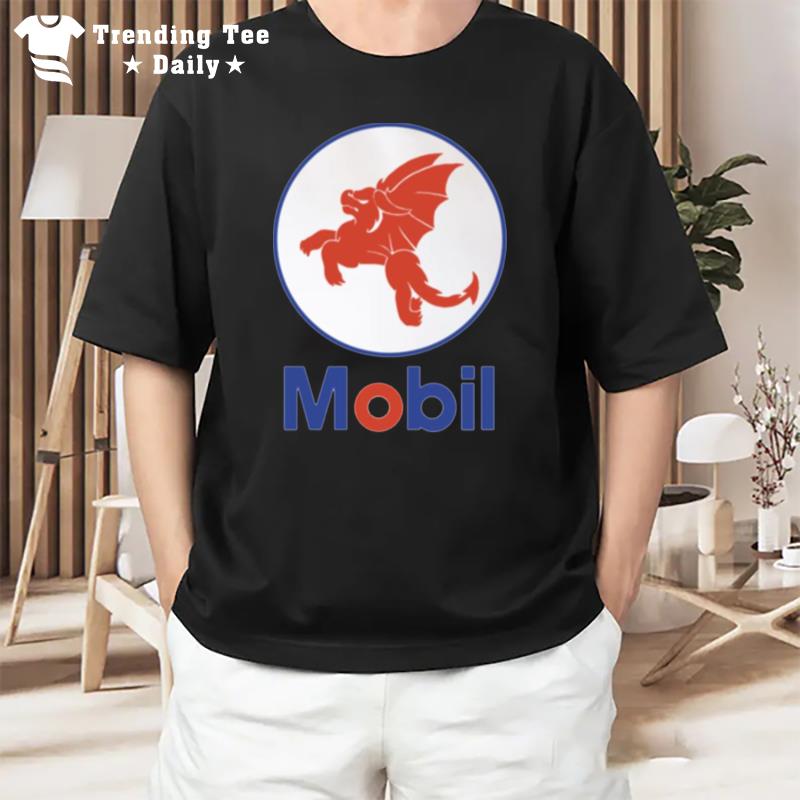 Mobil Red Dragon Parody New Logo T-Shirt