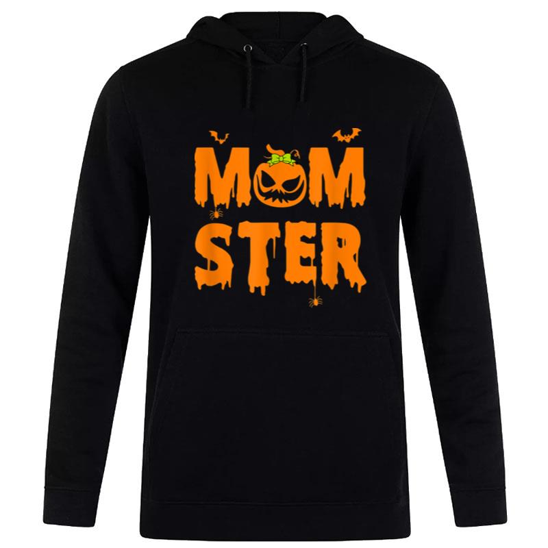 Momster Dripping Quotes Scare Smile Pumpkin Happy Halloween Hoodie