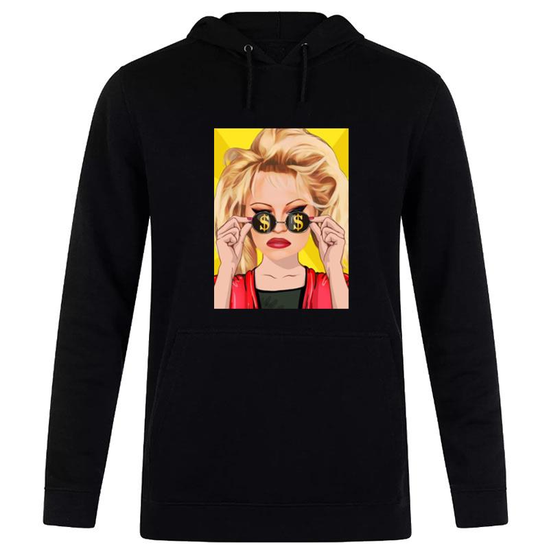 Money Icon Glasses Pamela Anderson Hoodie