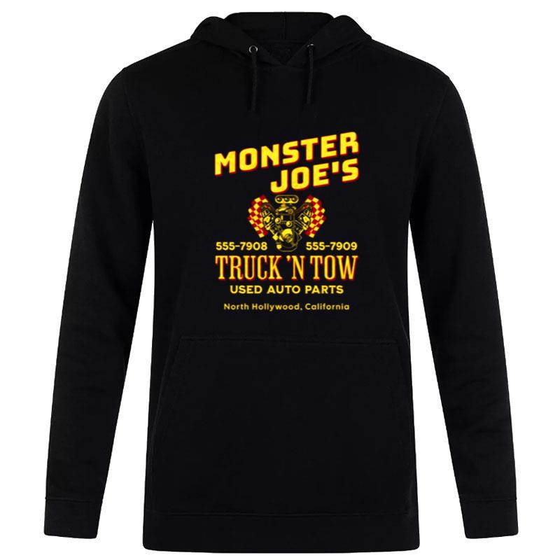 Mon'ter Joe's Truck n'tow Retro Pulp Fiction Hoodie