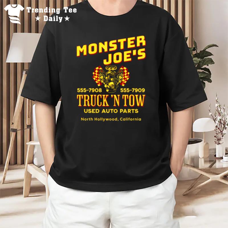 Mon'ter Joe's Truck n'tow Retro Pulp Fiction T-Shirt