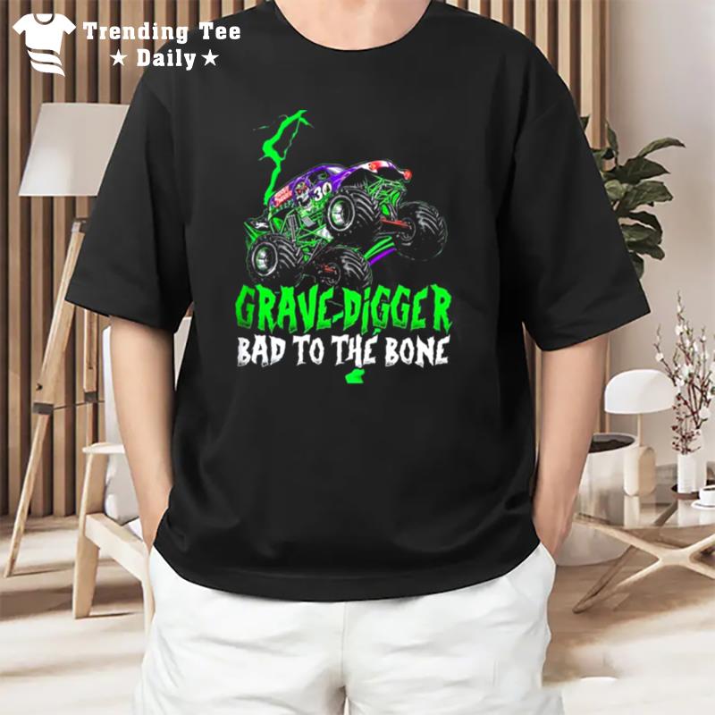 Mon'ter Truck Grave Digger Bad To The Bone Trendy 2023 T-Shirt